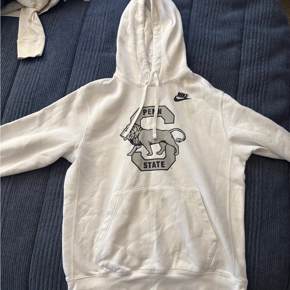 Nike White Penn State Lion Hoodie
